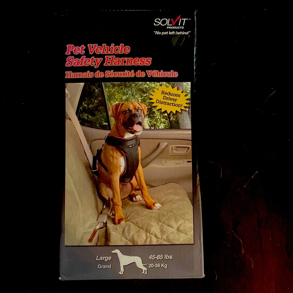 Pet vehicle safety harness